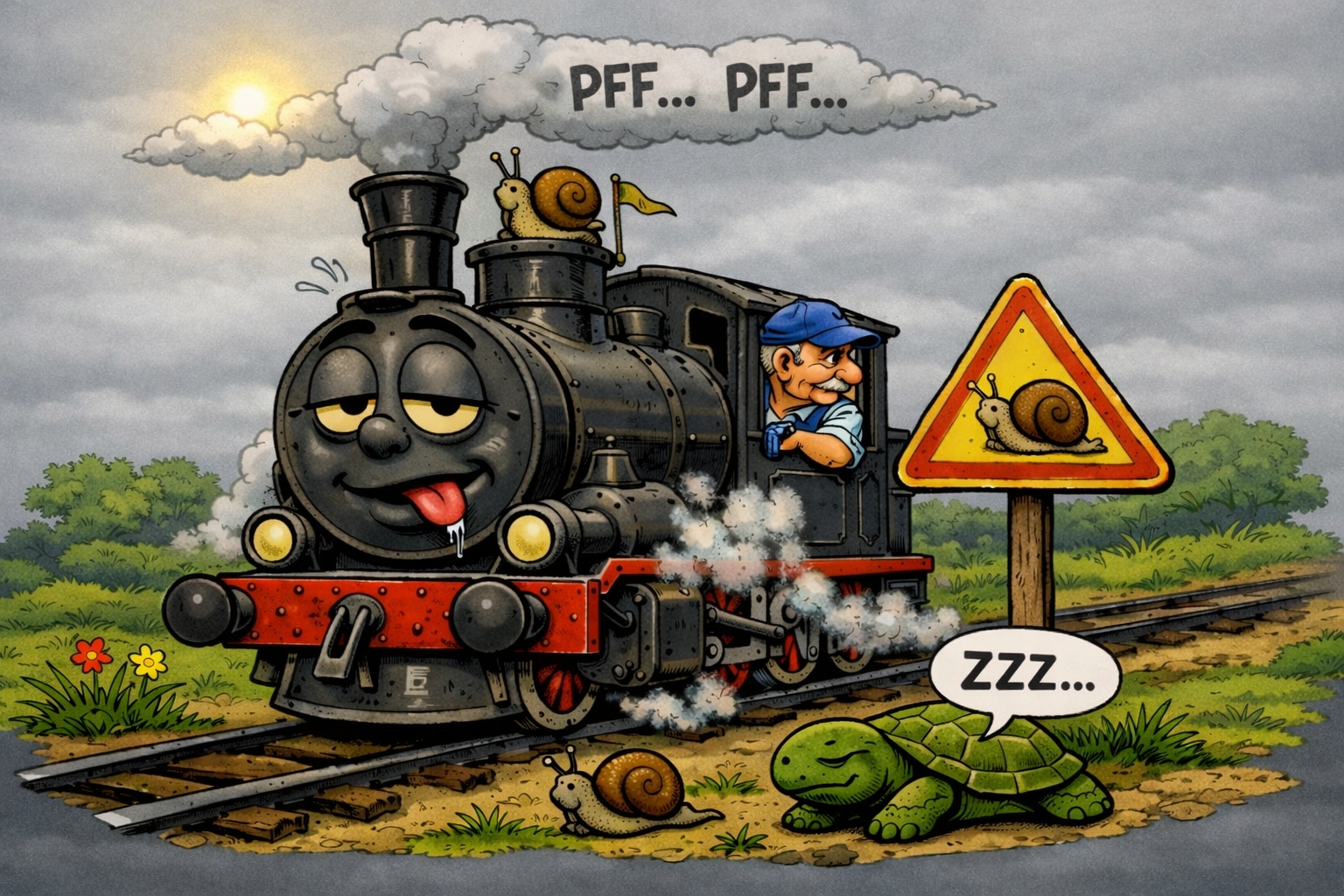 vieille locomotive